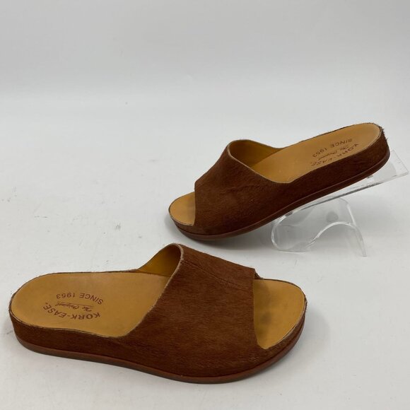 Kork-Ease Brown Mohair Open Toe Sandals | Women’s Size 8 - Picture 7 of 7